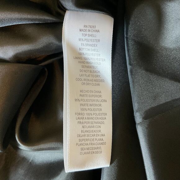 Alex Evenings Satin Beaded Strap Long A-Line Evening Gown Black Size 6 Dress - Picture 9 of 10